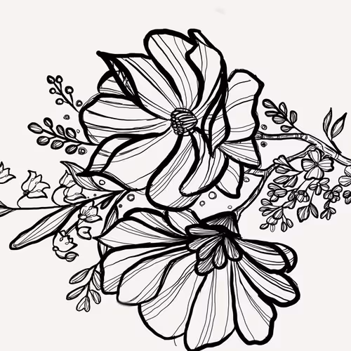 Botanical Black and Whites - Set 1
