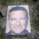 Portrait Of Robin Williams Made From Bottle Caps