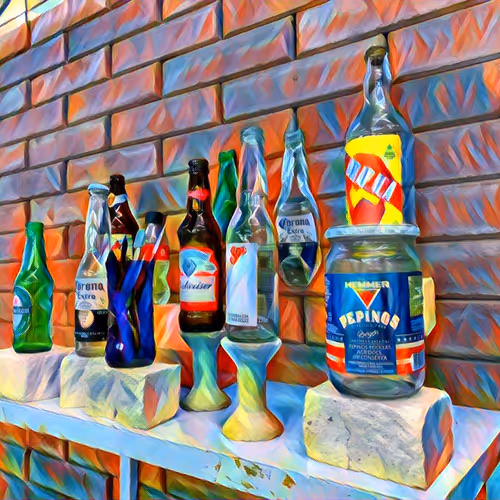 bottle wall