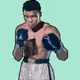 boxing players pixel