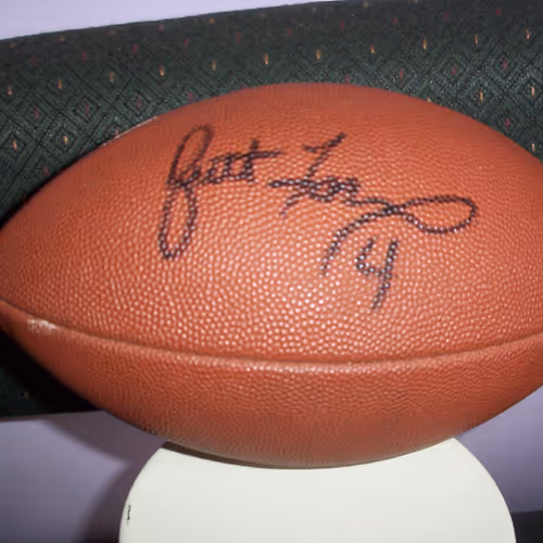 Brett Favre Autograph Football