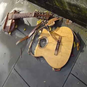 Broken guitars