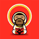 Buddha ape - old - old