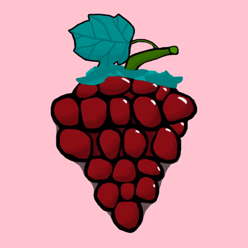 bunch of painted grapes