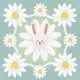 bunny with flower - old