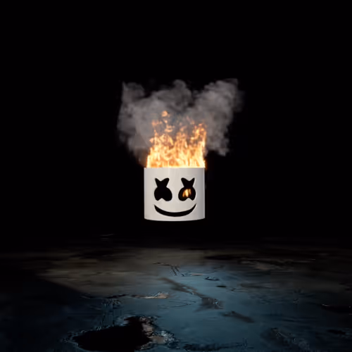Burning Marshmello - old