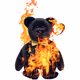 burnt beanie baby - old