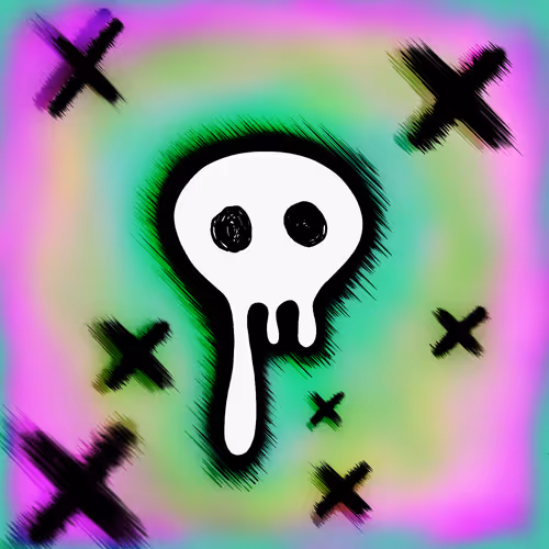Burst Melted skull - old
