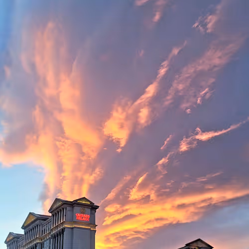 Caesars Palace Sunset - old