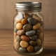 can with rocks