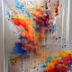 canvas with paint