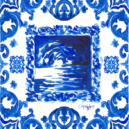 Capri Blu Grotto Pattern CapriToArt
