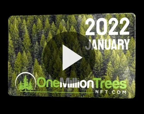 Card Thanks you for planting a Tree by One Million Tree NFT