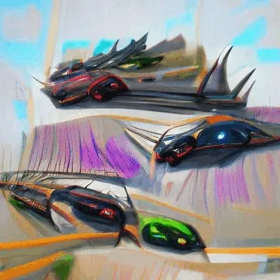 Drawings of the car