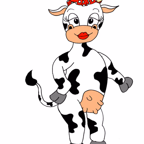 cartoon cow #1 - old