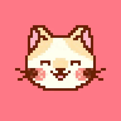 Pixel Cat Face NFT