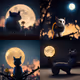 Cat moon collection