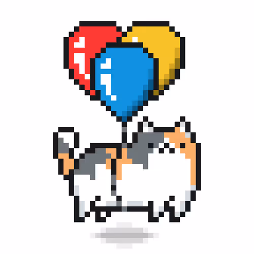 Cat With Balloons
