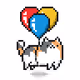 Cat With Balloons
