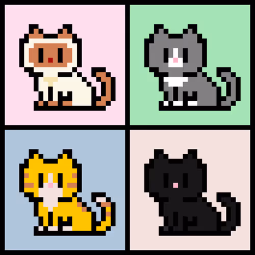 Cats in 8-bits - old