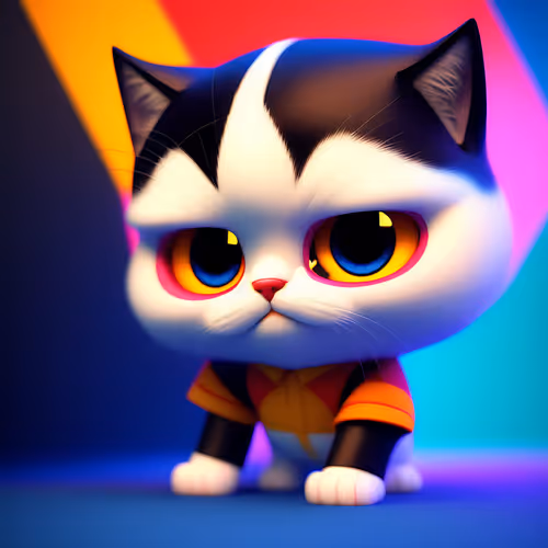 Cats and cheerful animals