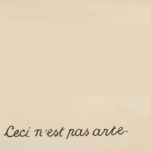 Ceci n'est pas arte