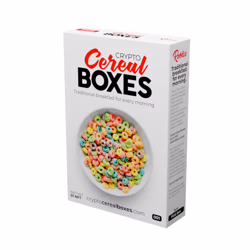 Crypto Cereal Boxes 3D