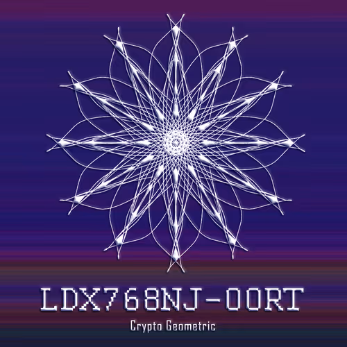 Crypto Geometric Blue Screen - old