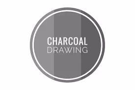 Charcoal Drawing Collection #283098647