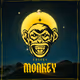 Cheeky Monkey White Background Collection