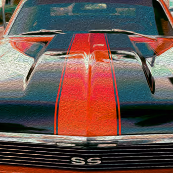 Red Chevy Nova SS