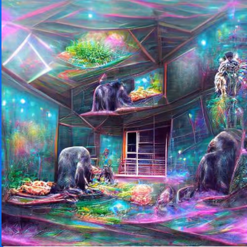 Chimpanzee Club house