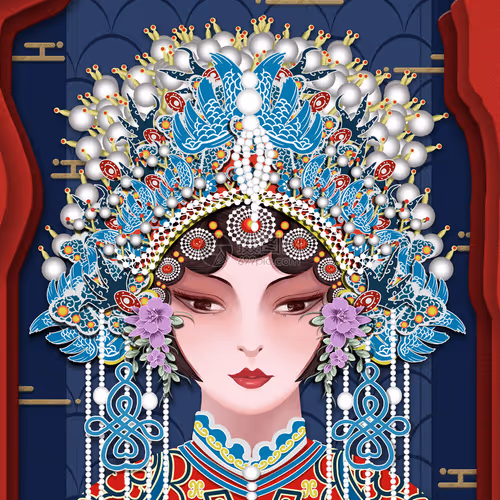 China inherits the image of Peking Opera
