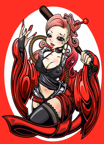 Chom-Lady Red - old