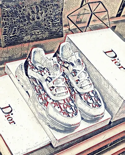 Christian Dior's 2019 Sneakers CryptoKix Edition - old