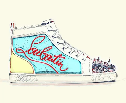 Christian Louboutin Lou Pik Pik Colorblock CryptoKix Edition - old