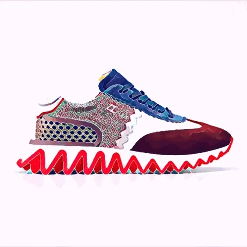 Christian Louboutin Loubishark Sneakers CryptoKix Edition - old