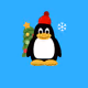 Christmas Penguins - old