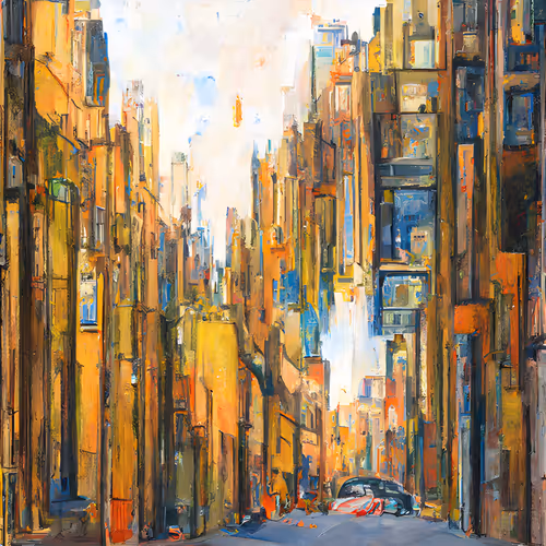 City Streets In Summer