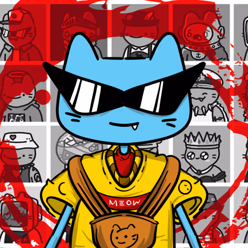 Clontest - Squirtle Glasses On Cool cat
