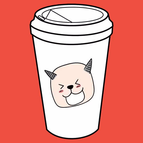 Coffee Cup Doodle Cats