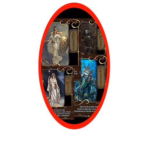 Collection Card god Greek