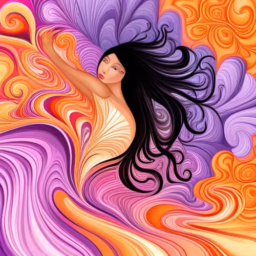 Collection of abstract paintings