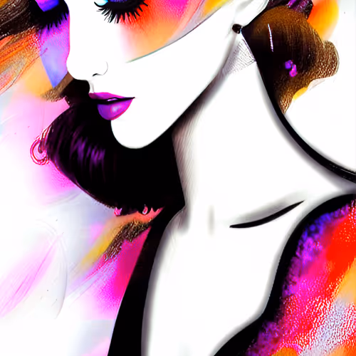 Color beauty in black and white