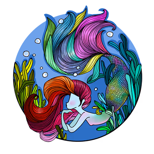 Colorful Mermaid