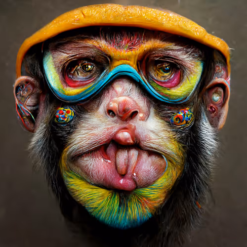 colorful monkeys.