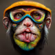 colorful monkeys.