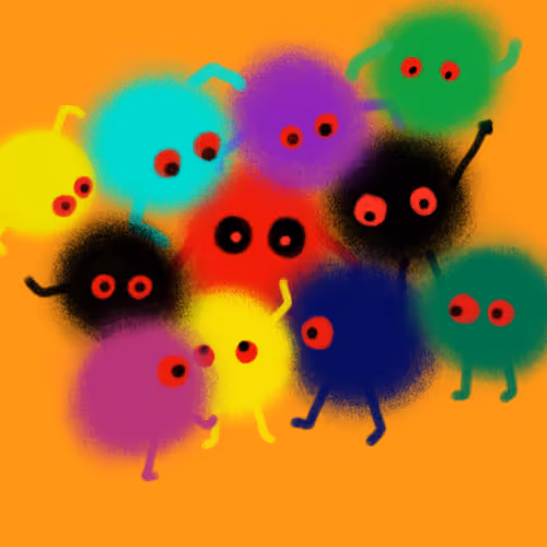 colorful monster