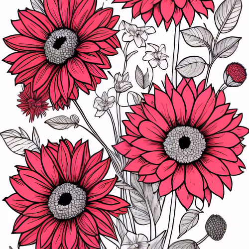 Coloring flowers by kong