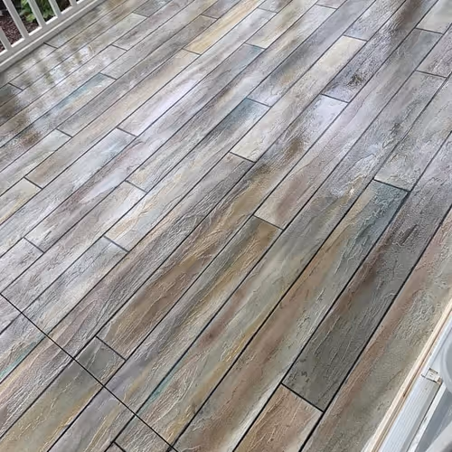 Concrete Wood Look